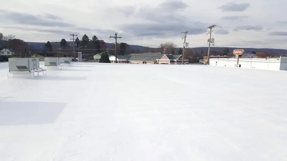 Completed spray foam professional service system providing up to 40% energy cost reduction and decades of reliable protection